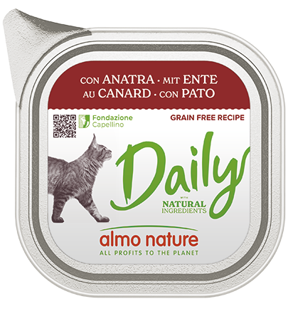 Almo Nature Daily con Anatra 100g - Per Gatti Adulti Almo Nature Daily con Anatra 100g - Per Gatti Adulti